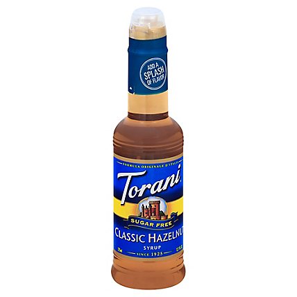Torani Flavoring Syrup Sugar Free Classic Hazelnut - 12.7 Fl. Oz. - Image 1