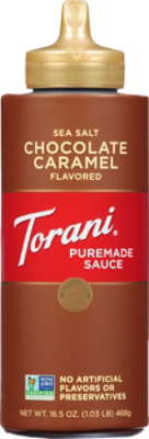 Torani Sauce Authentic Coffeehouse Flavor Chocolate Caramel Salted - 16.5 Oz - Image 2