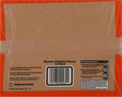 Maruchan Ramen Noodle Soup Chicken Flavor - 12-3 Oz - Image 6