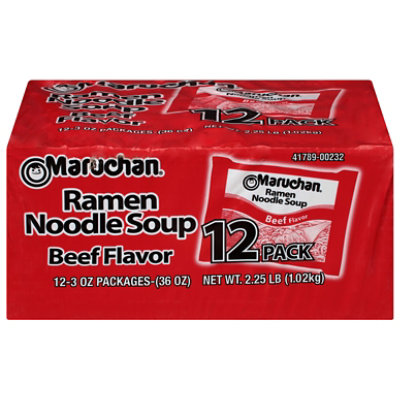 Maruchan Ramen Noodle Soup Beef Flavor - 12-3 Oz - Image 2