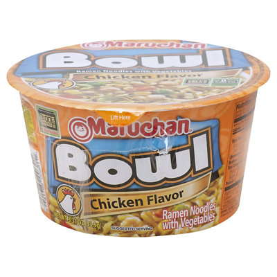 Maruchan Bowl Ramen Noodles with Vegetables Chicken Flavor - 3.31 Oz - Image 2