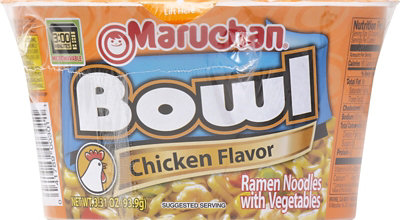 Maruchan Bowl Ramen Noodles with Vegetables Chicken Flavor - 3.31 Oz - Image 1