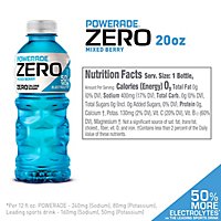 POWERADE Sports Drink Electrolyte Enhanced Zero Sugar Mixed Berry - 8-20 Fl. Oz. - Image 4