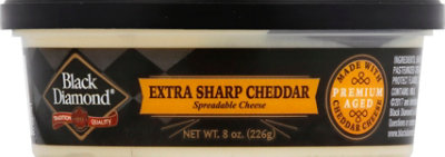 Black Diamond Spreadable Cheese Extra Sharp Cheddar - 8 Oz - Image 2