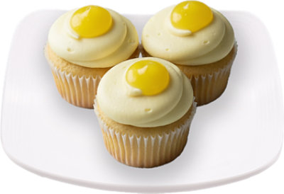 Bakery Cupcake Lemon 3 Count - Each - Image 1