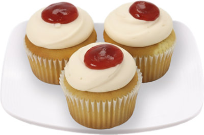 Bakery Cupcake Strawberry 3 Count - Each - Image 1
