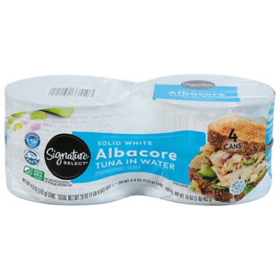 Signature SELECT Tuna Albacore Solid White In Water - 4-5 Oz - Image 2