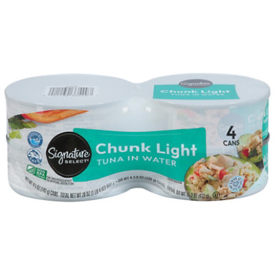 Signature SELECT Tuna Chunk Light In Water - 4-5 Oz - Image 3