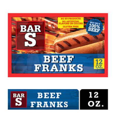 Bar-S Franks Premium Beef Original- 12 Oz - Image 2