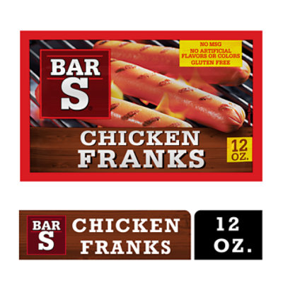 Bar-S Franks Chicken - 12 Oz