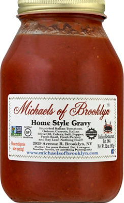 Michaels Of Brooklyn Sauce Gravy Homestyle Jar - 32 Oz - Image 2