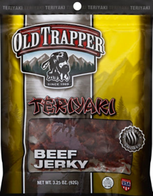 Old Trapper Beef Jerky Teriyaki - 3.25 Oz - Image 2