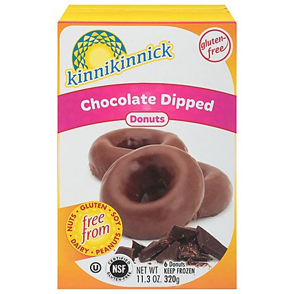 Kinnikinnick Donuts Gluten Free Chocolate Dipped - 6 Count - Image 3