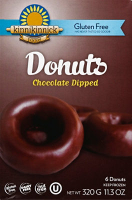 Kinnikinnick Donuts Gluten Free Chocolate Dipped - 6 Count - Image 2