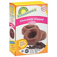 Kinnikinnick Donuts Gluten Free Chocolate Dipped - 6 Count - Image 1