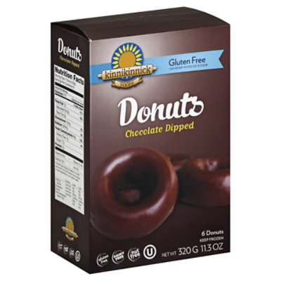 Kinnikinnick Donuts Gluten Free Chocolate Dipped - 6 Count - Image 1