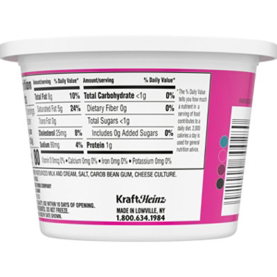 Temp Tee Whipped Cream Cheese Tub - 8 Oz - Image 2