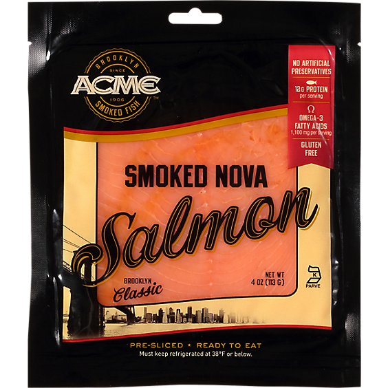 Acme Nova Salmon Smoked - 3 Oz