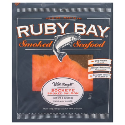 Ruby Bay Salmon Sockeye Sliced - 3 Oz - Image 2