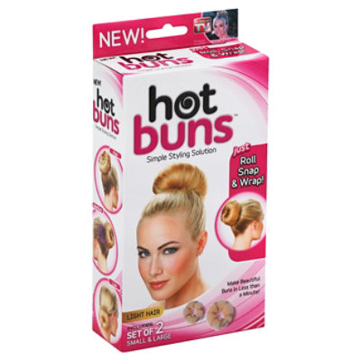 Hot Buns Styling Solution Simple Light Hair - Each