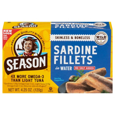 Season Sardines Skinless & Boneless In Water - 4.25 Oz - Image 2