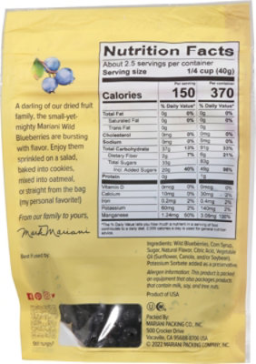 Mariani Blueberries Wild - 3.5 Oz - Image 6