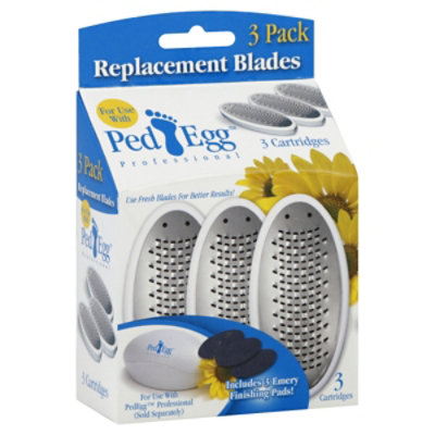 Telebrands Ped Egg Replacement Blades 3 Pack - Each