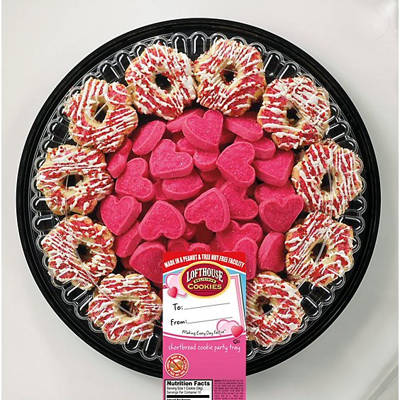 Cookie Tray Party Shortbread Valentine - Each