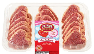 Cookie Heart Shortbread Valetines - Each