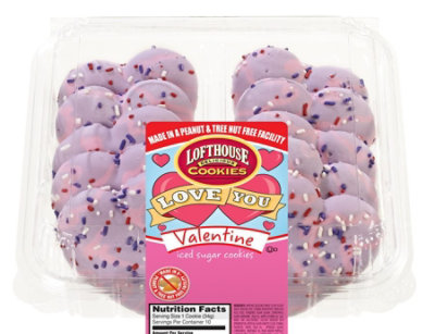 Cookie Sugar Iced Heart Shaped - Each - Image 1