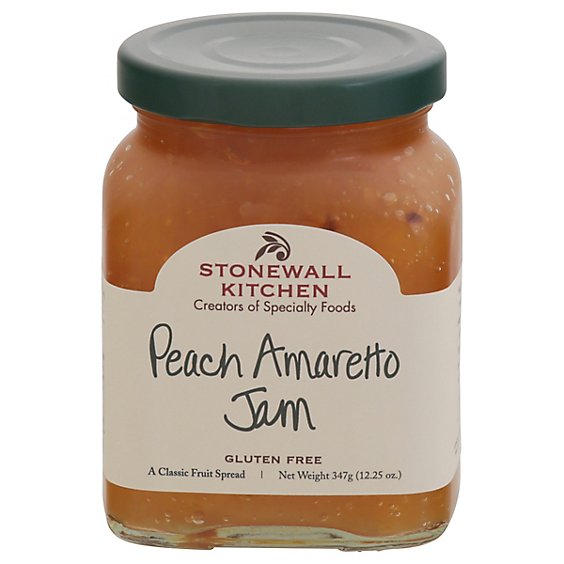 Stonewall Kitchen Jam Peach Amaretto - 12.5 Oz
