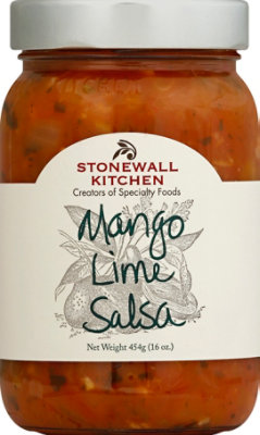 Stonewall Kitchen Salsa Mango Lime Jar - 16 Oz