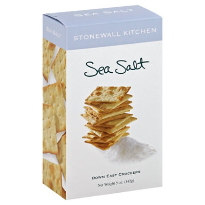 Stonewall Kitchen Crackers Down East Sea Salt - 5 Oz