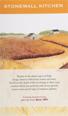 Stonewall Kitchen Crackers Down East Asiago Cheese - 5 Oz - Image 5