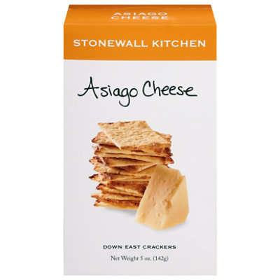 Stonewall Kitchen Crackers Down East Asiago Cheese - 5 Oz - Image 1