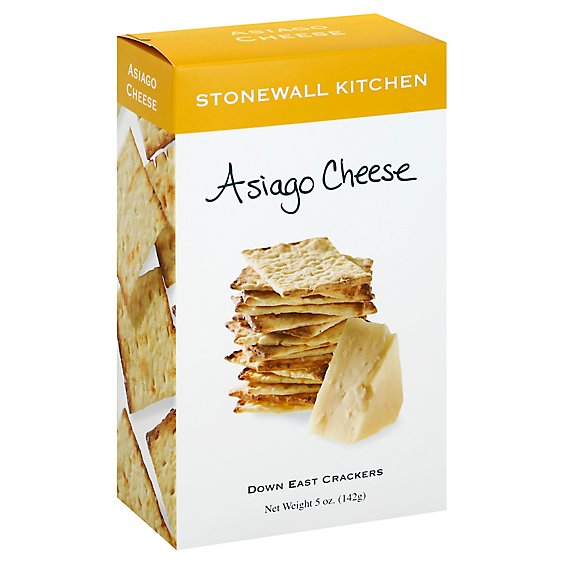 Stonewall Kitchen Crackers Down East Asiago Cheese - 5 Oz