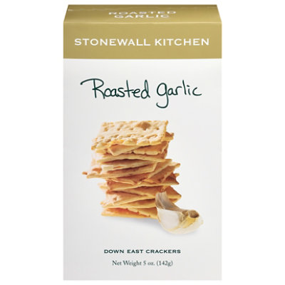 Stonewall Kitchen Crackers Down East Roasted Garlic - 5 Oz - Image 2