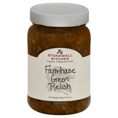 Stonewall Kitchen Relish Farmhouse Green - 16 Oz - Image 1