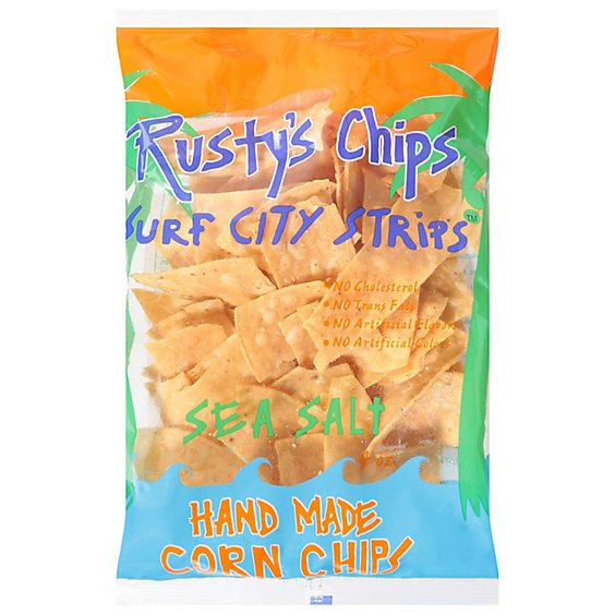 Rustys Corn Chips Sea Salt - 4 Oz