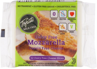 Tofutti Non-Dairy Soy MOzzarella Slices - 8 Oz