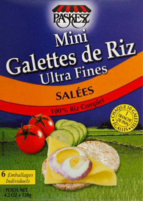Paskesz Rice Cake Minis Ultra-Thin Plain - 4.2 Oz - Image 3