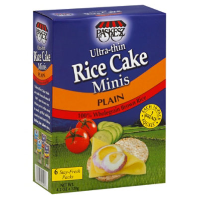 Paskesz Rice Cake Minis Ultra-Thin Plain - 4.2 Oz - Image 1