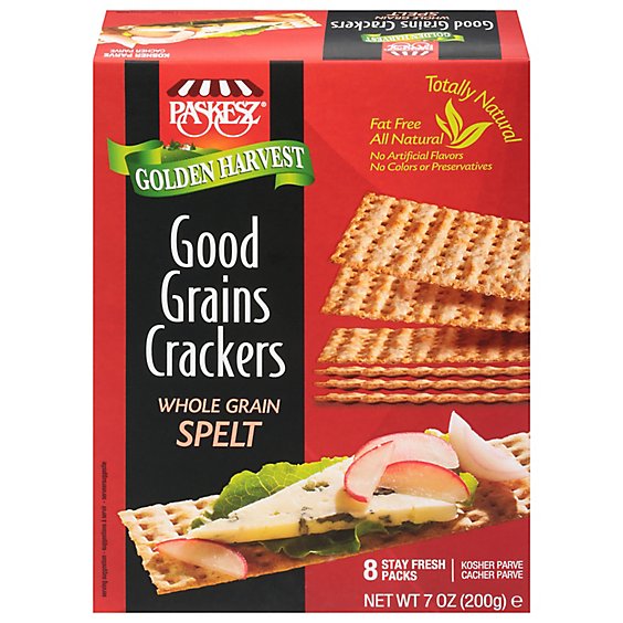 Paskesz Cracker Good Grain Multgrn Spelt - 7 Oz