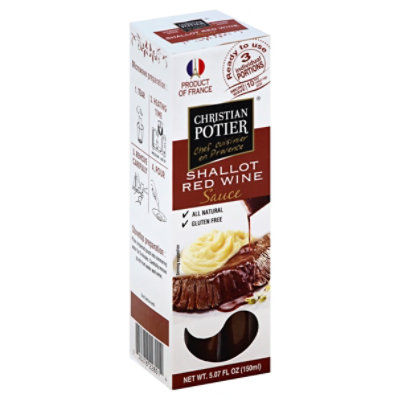 Christian Potier Sauce Shallot Red Wine - 5.07 Fl. Oz. - Image 1