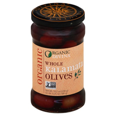 Divina Olives Organic Kalamata - 6.7 Oz - Image 1