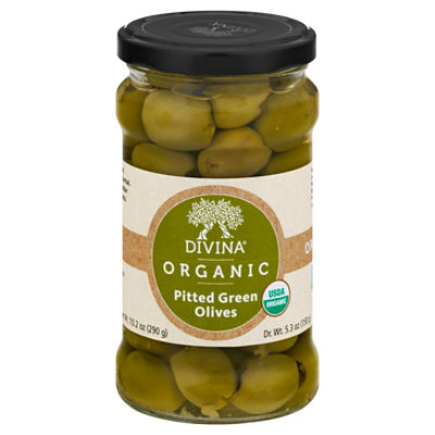 Divina Olives Organic Green Pitted - 6 Oz - Image 3