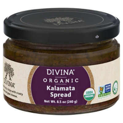 Divina Olive Spread Organic Kalamata - 8.5 Oz - Image 3