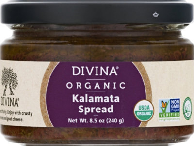 Divina Olive Spread Organic Kalamata - 8.5 Oz - Image 2