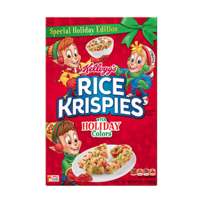 Rice Krispies Cereal Toasted With Holiday Colors - 9.9 Oz
