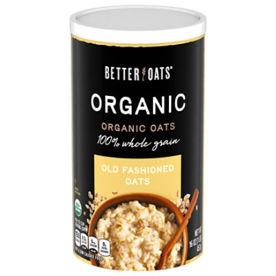 Better Oats Raw Pure & Simple Oats Organic Old Fashioned - 16 Oz ...